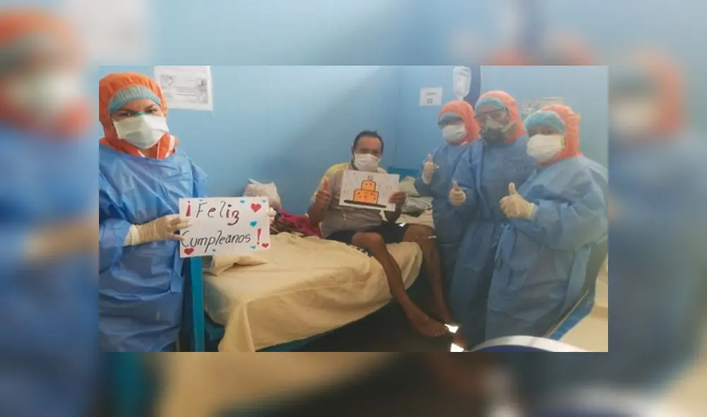 Hombre se mostró muy emocionado por la sorpresa, la cual agradeció. (Foto: EsSalud) Hombre se mostró muy emocionado por la sorpresa, la cual agradeció. (Foto: EsSalud)