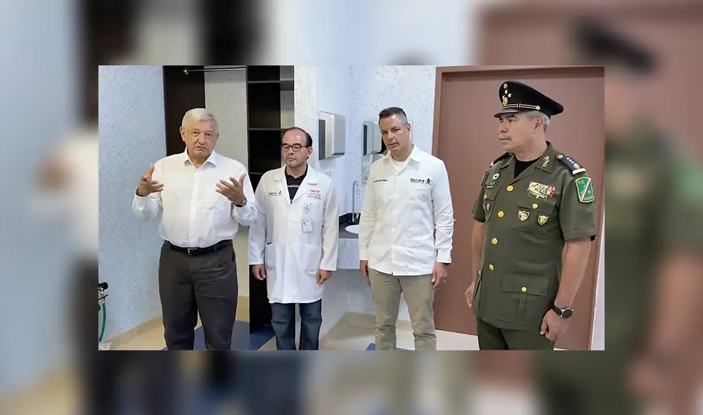 En su paso por Oaxaca, el presidente de México visitó nuevos hospitales. Foto: Captura. En su paso por Oaxaca, el presidente de México visitó nuevos hospitales. Foto: Captura.