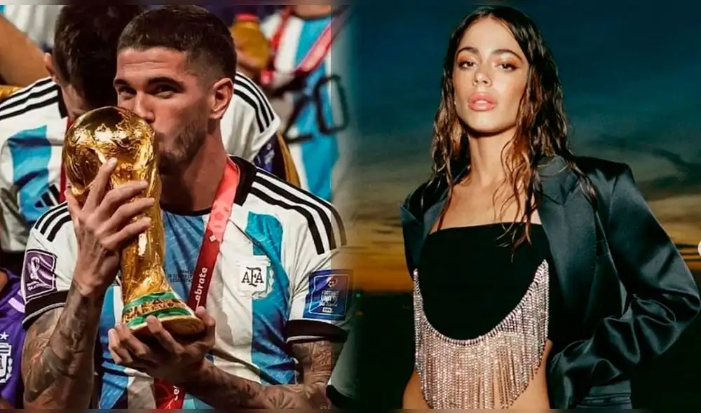 Tini Stoessel saludó a su novio Rodrigo De Paul por el campeonato ganado en Qatar 2022. Foto: composición LR/ Instagram/ Tini.
