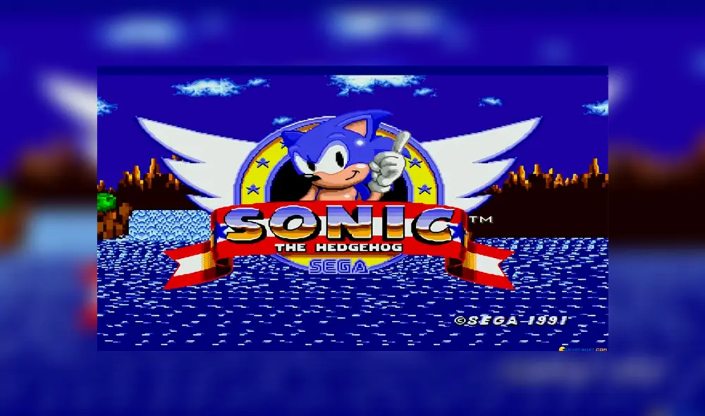 Imagen del primer videojuego de Sonic The Hedgehog de 1991.