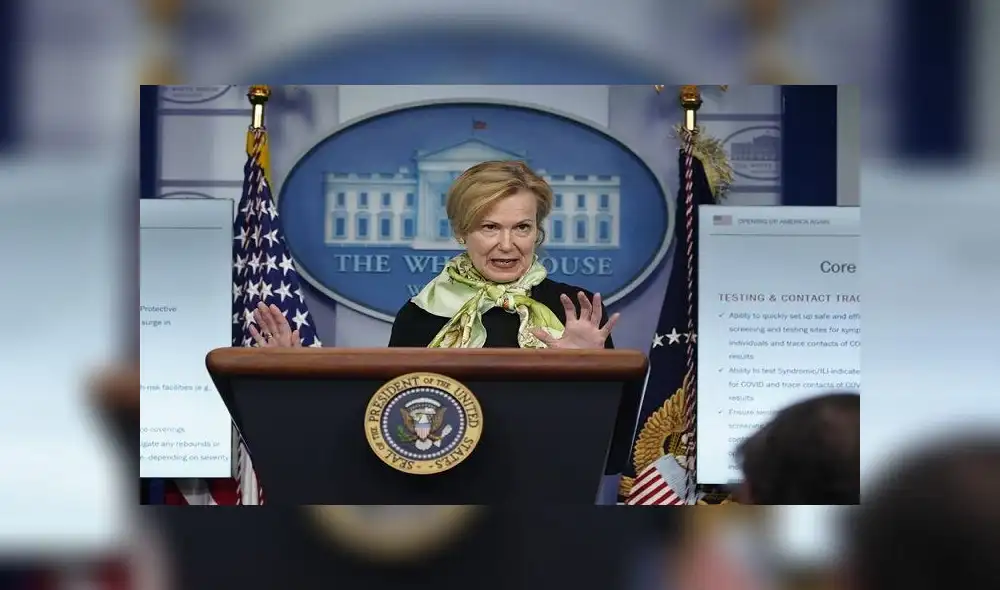 Deborah Birx es una reputada médica que trabaja codo a codo con la Casa Blanca para combatir el coronavirus. Foto: EFE