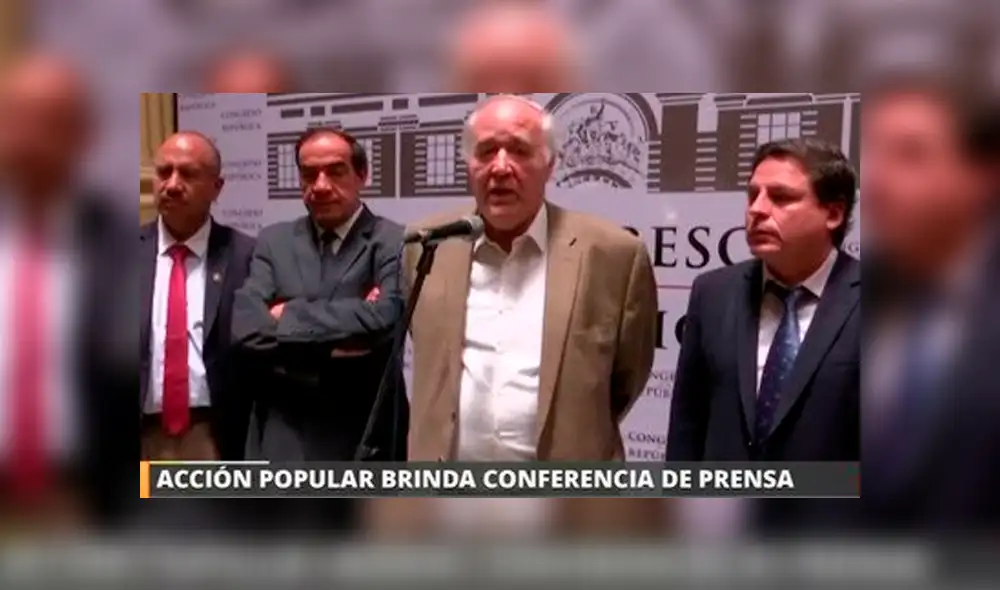Acción Popular no apoya moción de vacancia presidencial de PPK [VIDEO]