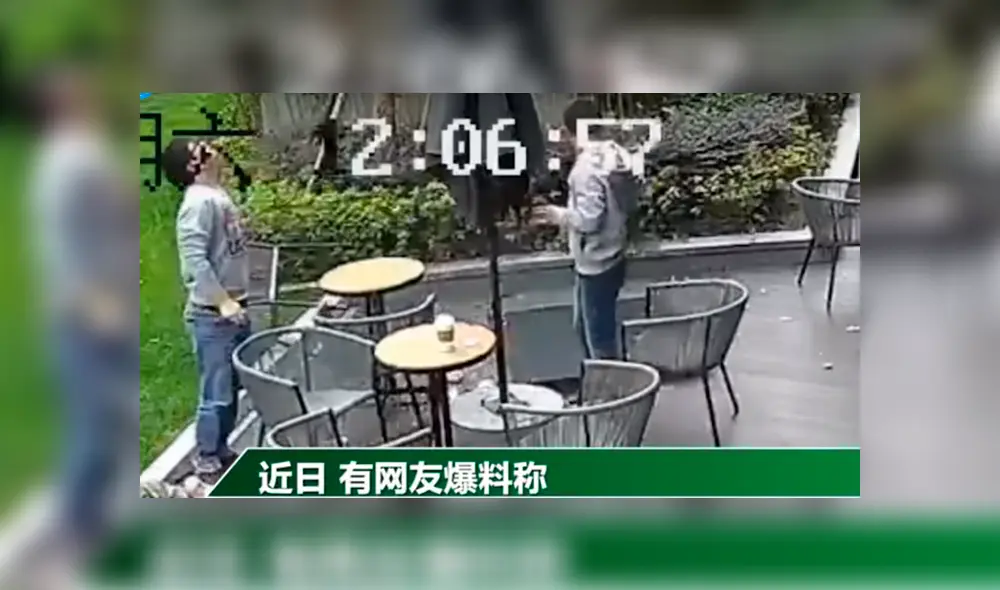 Las rápidas reacciones que tuvieron los jóvenes evitó que ocurriera un trágico accidente. Foto: captura. Las rápidas reacciones que tuvieron los jóvenes evitó que ocurriera un trágico accidente. Foto: captura.