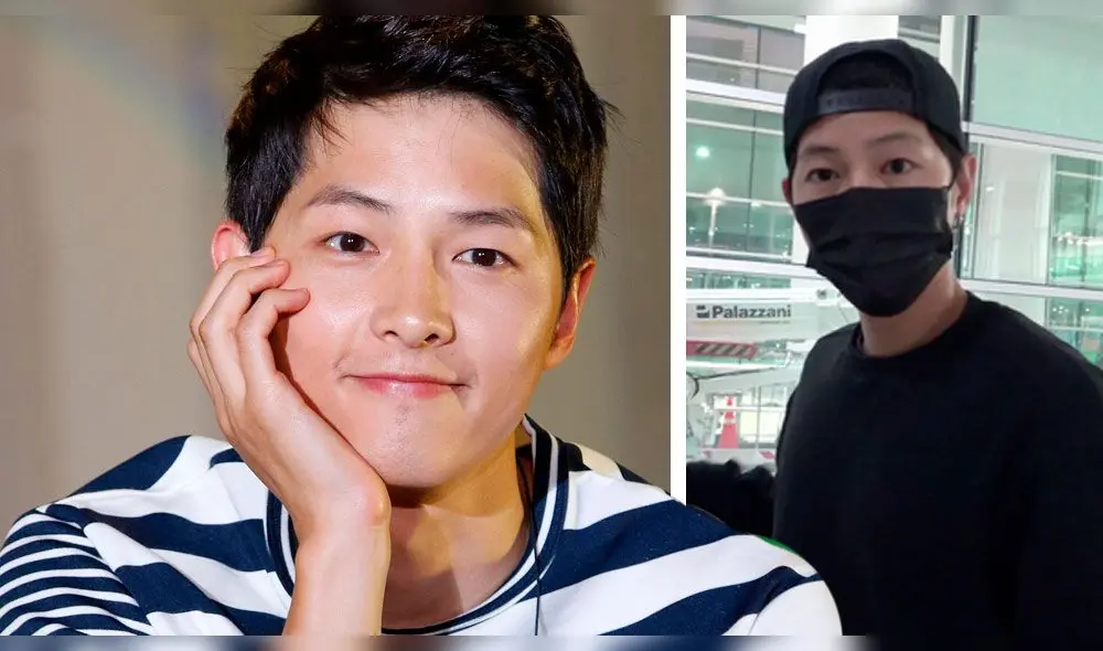 Song Joong Ki apareció  en el aeropuerto después de regresar de Sudamérica debido a la pandemia.