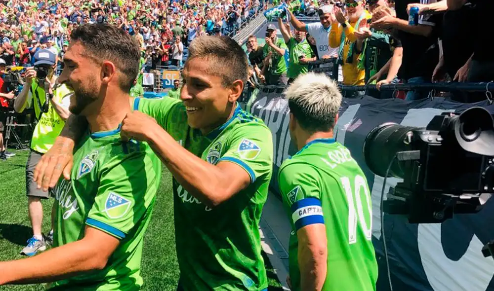 Raúl Ruidíaz sumó su séptimo gol con el Seattle Sounders en la presente temporada 2019.