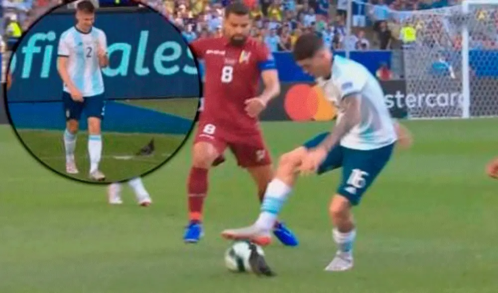 Copa América 2019: Paloma se metió en el Argentina vs Venezuela y salió lastimada. | Foto: ESPN Copa América 2019: Paloma se metió en el Argentina vs Venezuela y salió lastimada. | Foto: ESPN