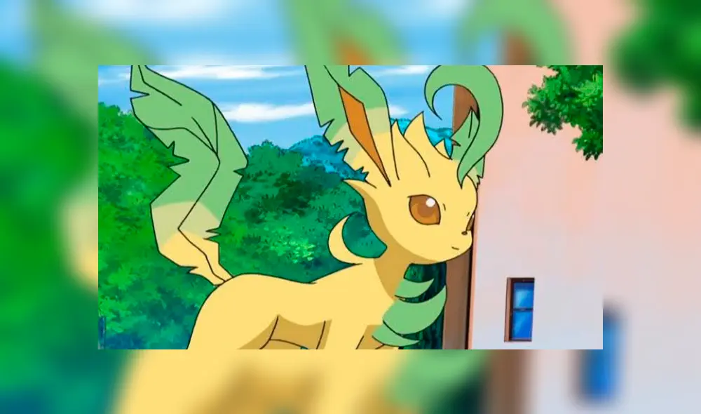 El actual aspecto de Leafeon en el anime y videojuegos de Pokémon