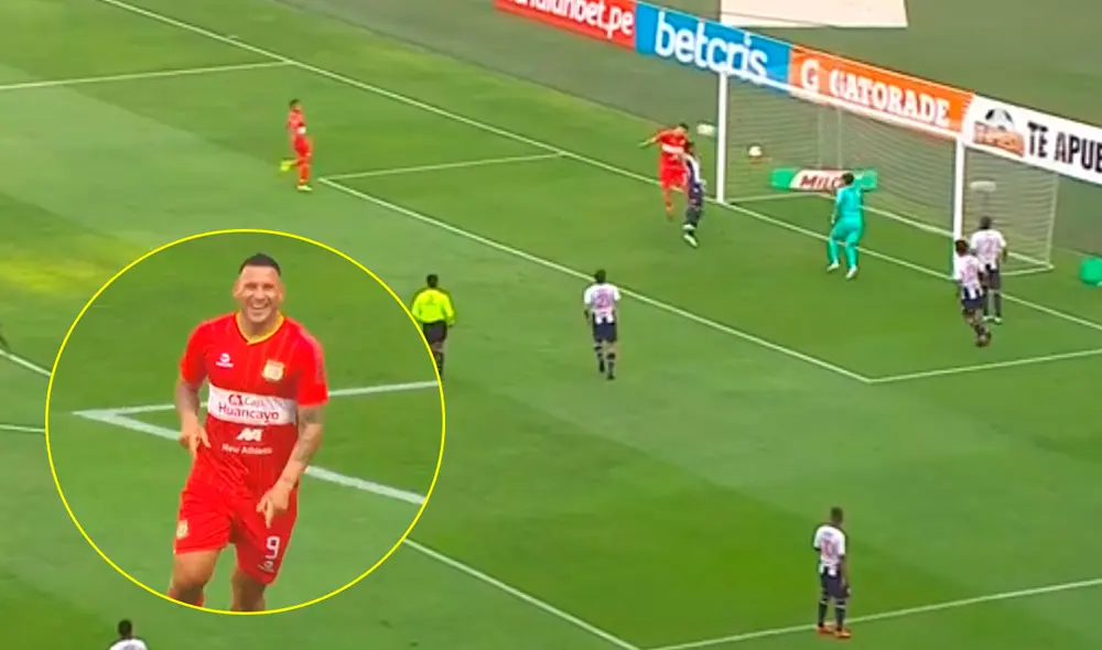 Carlos Neumann marcó el 2-0 en el Alianza Lima vs. Sport Huancayo. Foto: captura de Gol Perú