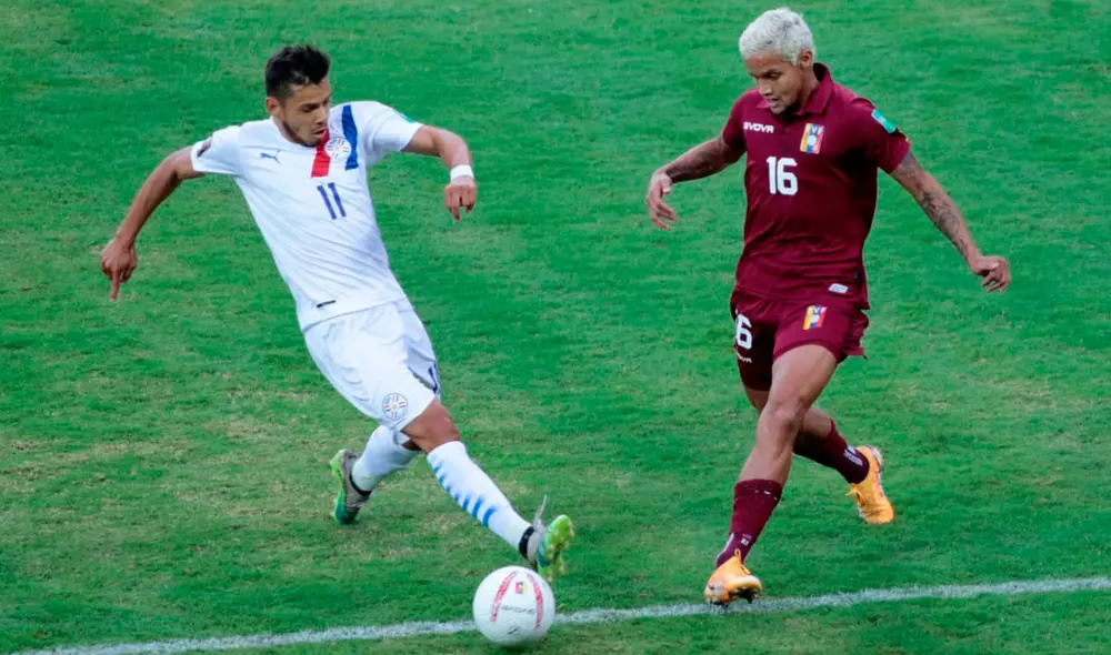 Venezuela y Paraguay se enfrentan por la fecha 2 de las Eliminatorias Qatar 2022. Foto: Twitter / @Albirroja