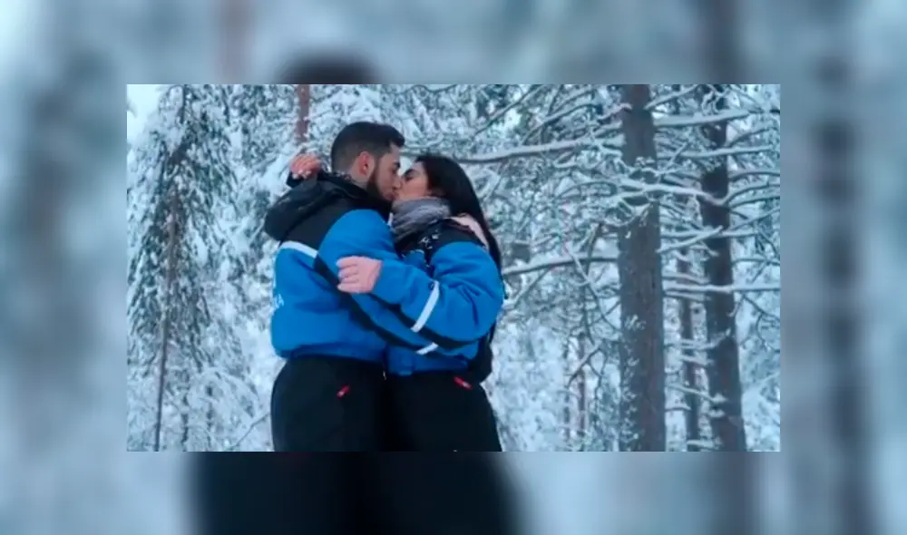 Vania Bludau y su romántica pedida de mano en medio de la nieve [VIDEO] 