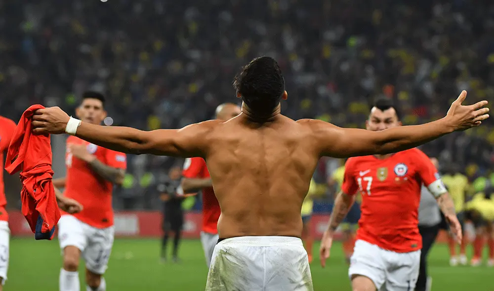 Alexis Sánchez le dio la clasificación a Chile para las semifinales de la Copa América 2019. | Foto: AFP