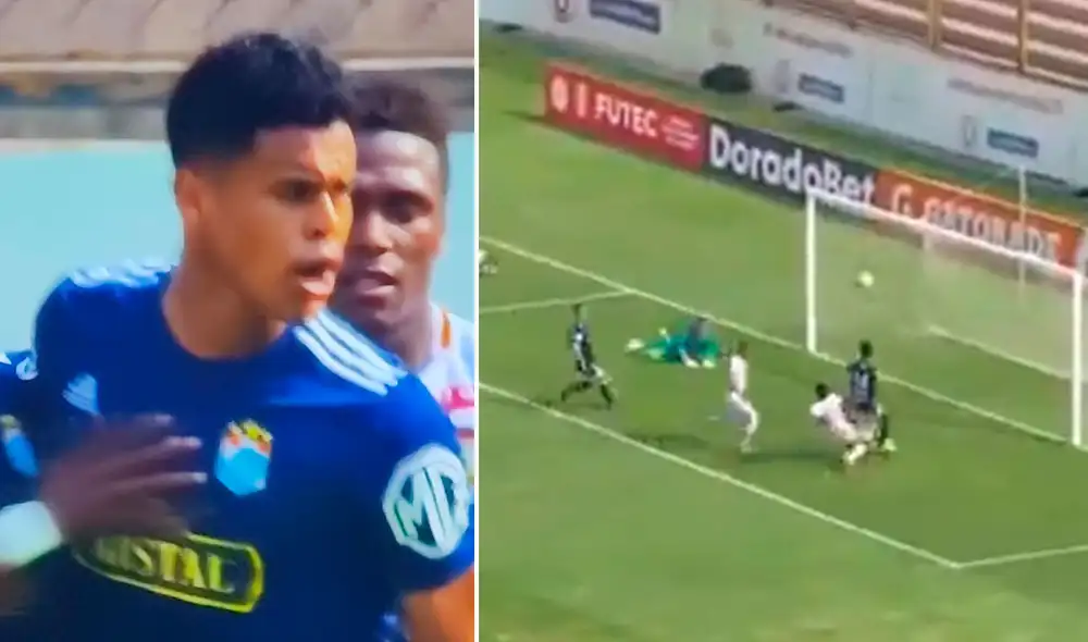 Christopher Olivares empareja las acciones tras una buena jugada de Washigton Corozo. Captura: Gol Perú