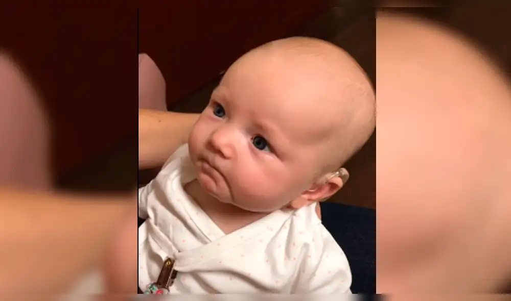 YouTube: La conmovedora reacción de una bebé sorda al escuchar a su madre por primera vez [VIDEO]