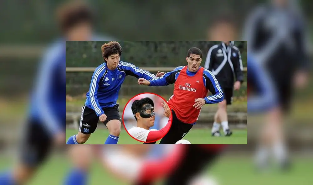Paolo Guerrero y Son Heung Min jugaron juntos para el Hamburgo de Alemania. Foto: composición LR/HSV.de