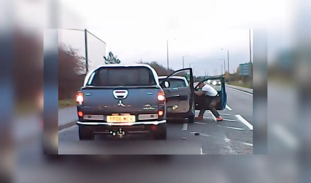 Conductor golpea brutalmente a otro por hacer gesto vulgar