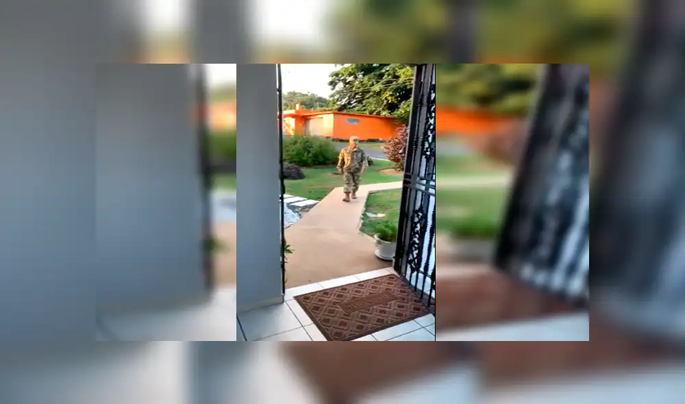 En YouTube, un joven militar retornó a su hogar tras meses de ausencia y recibió un tierno abrazo de su mascota. En YouTube, un joven militar retornó a su hogar tras meses de ausencia y recibió un tierno abrazo de su mascota.