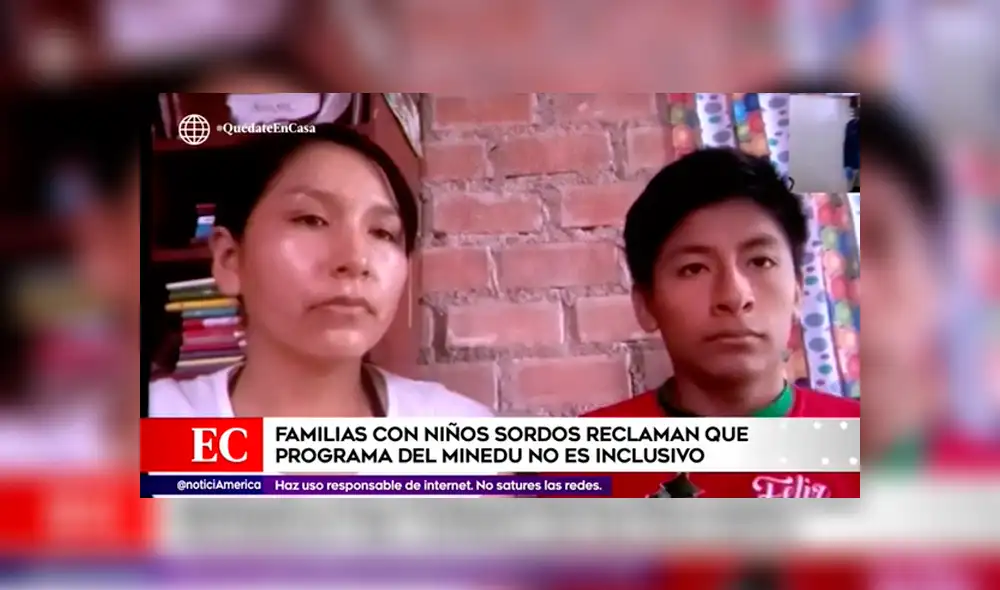 Padres de familia piden apoyo al MINEDU. Foto: Captura Padres de familia piden apoyo al MINEDU. Foto: Captura