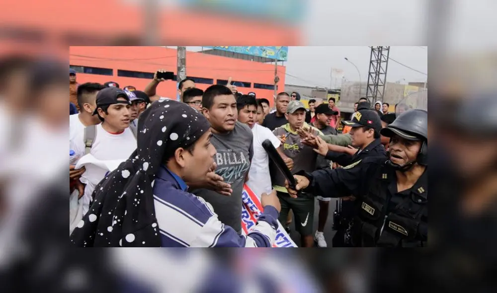 Paro de colectiveros: Policía restableció el orden en Plaza San Martín [VIDEO]