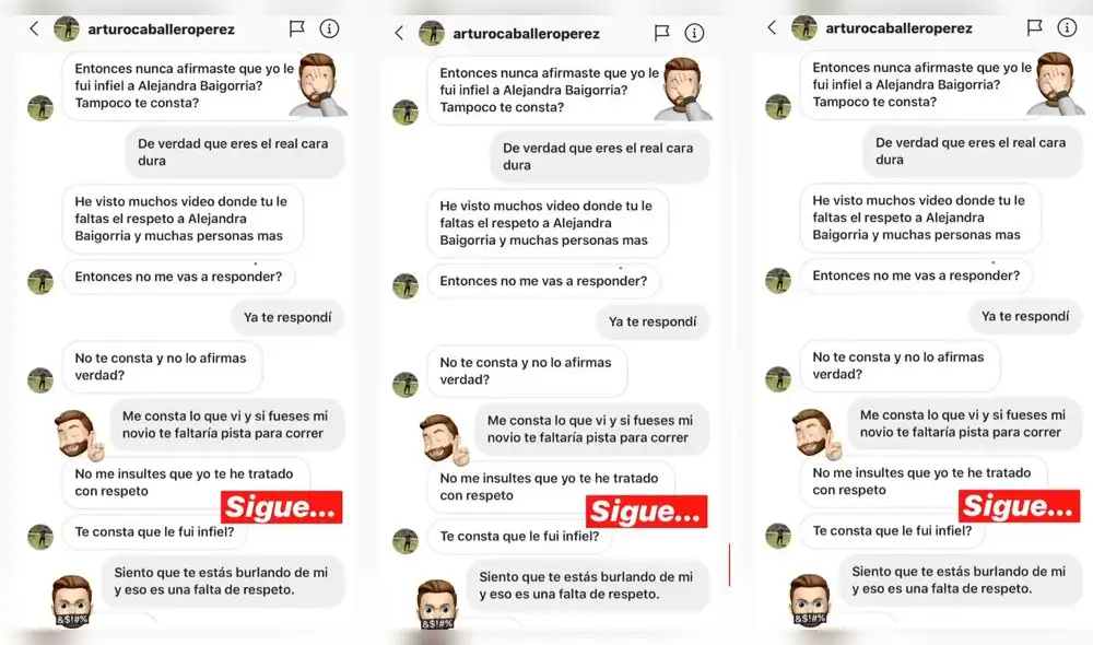 Prometido de Alejandra Baigorria reclama a ‘Peluchín’ y su respuesta no se hace esperar