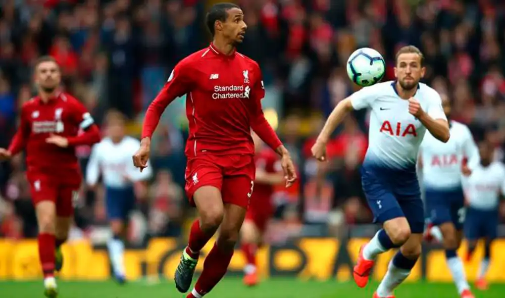 Liverpool y Tottenham comparten la punta de la Premier League con 25 puntos. Foto: EFE Liverpool y Tottenham comparten la punta de la Premier League con 25 puntos. Foto: EFE