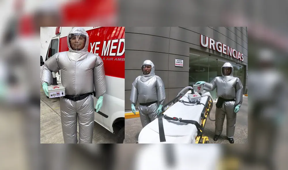 El equipo de protección regula automáticamente la presión del aire. Foto: XEMedica El equipo de protección regula automáticamente la presión del aire. Foto: XEMedica