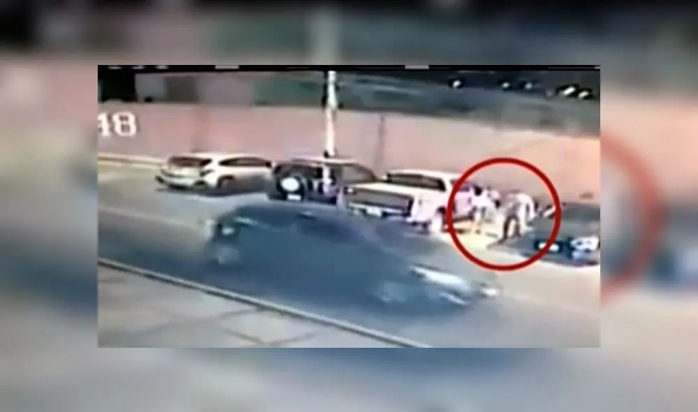 Las cámaras de seguridad de la zona lograron captar el robo.