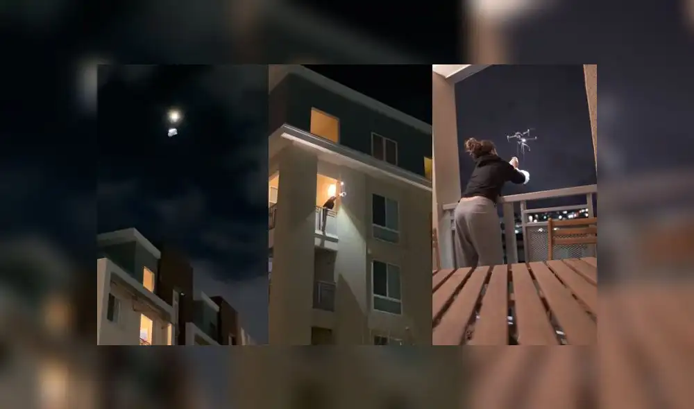 Desliza las fotografías para ver el notable gesto que tuvo un joven con su vecina que estaba en cuarentena. Foto: Captura Desliza las fotografías para ver el notable gesto que tuvo un joven con su vecina que estaba en cuarentena. Foto: Captura