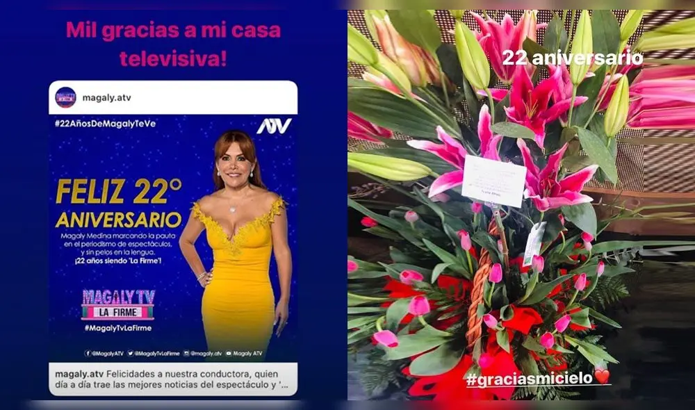 Magaly Medina celebra 22 años en ATV como periodista de espectáculos