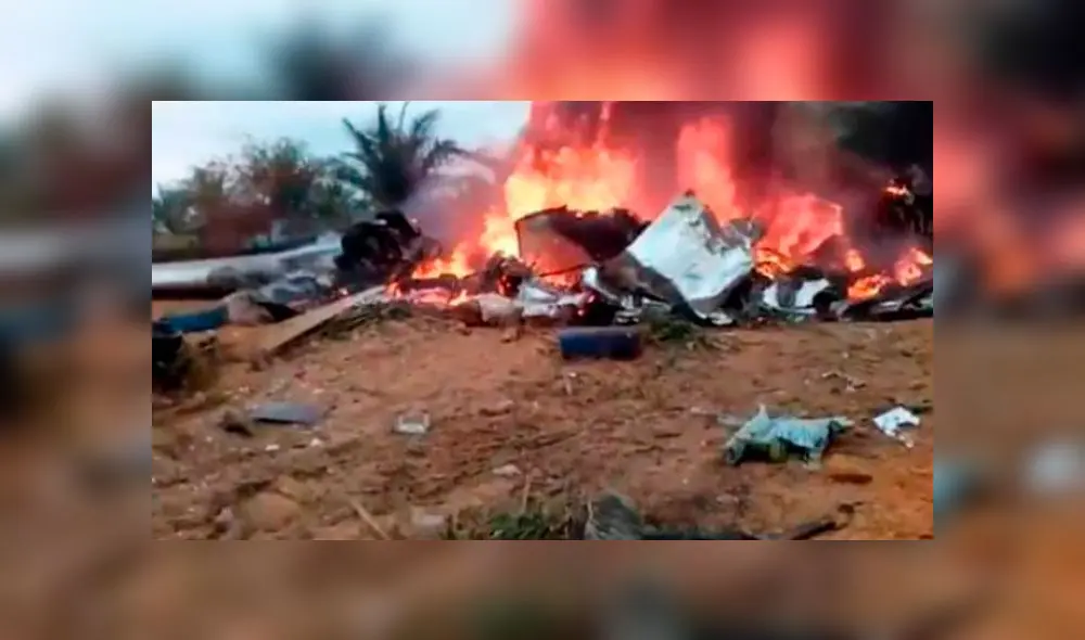 Avión en Colombia se accidenta e incendia y deja 12 muertos [VIDEO]