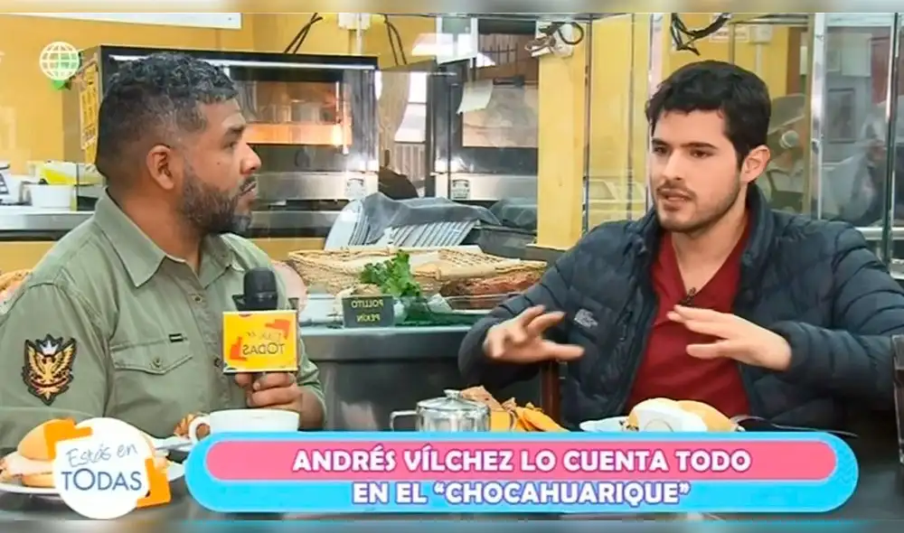 Andrés Vilchez en "Estás en todas" Andrés Vilchez en "Estás en todas"