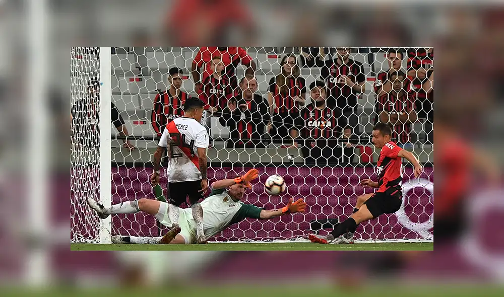 River vs. Paranaense: Marco Ruben quedó libre en el área y marcó el 1-0 [VIDEO]