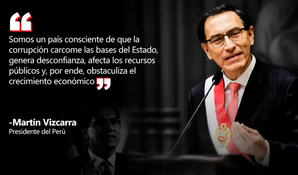 Las frases que dejó el mensaje a la nación del presidente Martín Vizcarra [FOTOS]