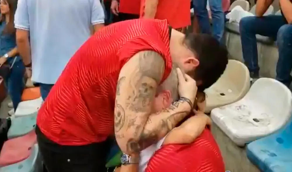 Hinchas de Flamengo lloraron tras ganarle a River Plate la final de la Copa Libertadores 2019. | Foto: @tutigrilloperu