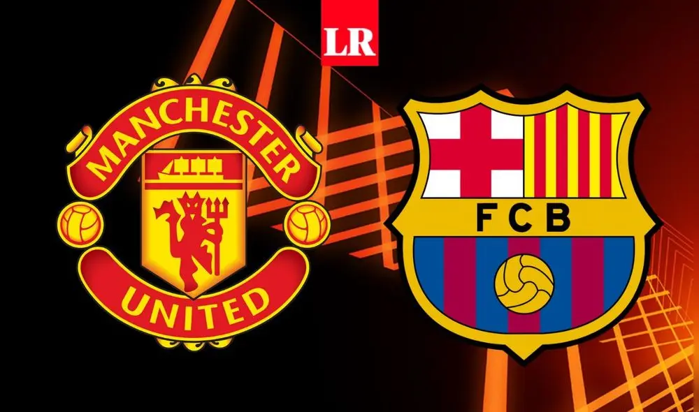 Manchester United y Barcelona jugarán por la ronda de play-off del segundo torneo europeo. Foto: Composición La República