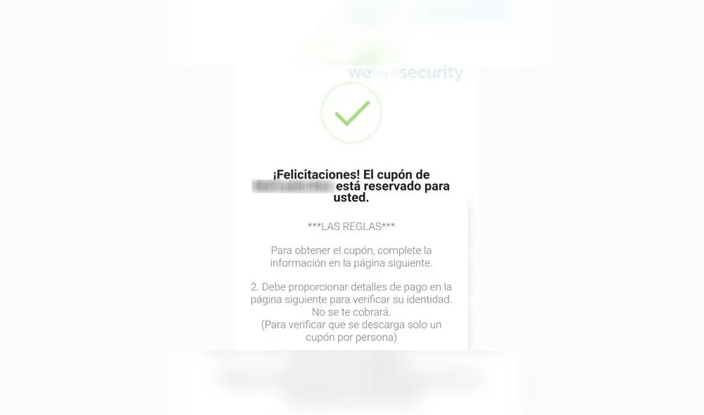 Nueva estafa cibernética a través de WhatsApp promete cupón gratuito de Mercado Libre.
