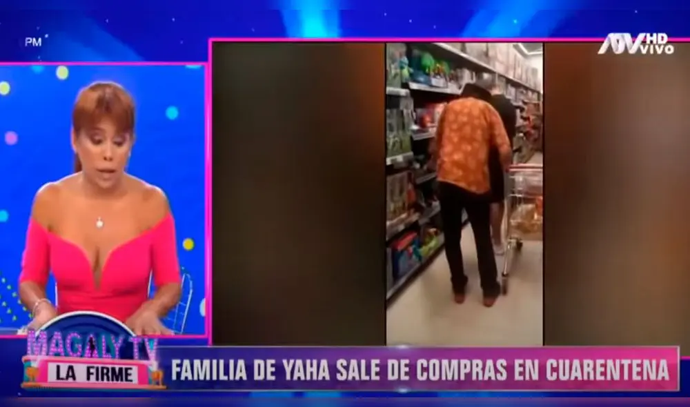 Familia de Yahaira Plasencia hace compras en cuarentena Foto: captura Familia de Yahaira Plasencia hace compras en cuarentena Foto: captura