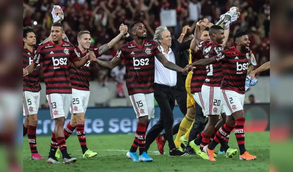 Flamengo le propinó una verdadera paliza a Gremio y volverá a jugar una final de Copa Libertadores después de 38 años. Foto: EFE. Flamengo le propinó una verdadera paliza a Gremio y volverá a jugar una final de Copa Libertadores después de 38 años. Foto: EFE.