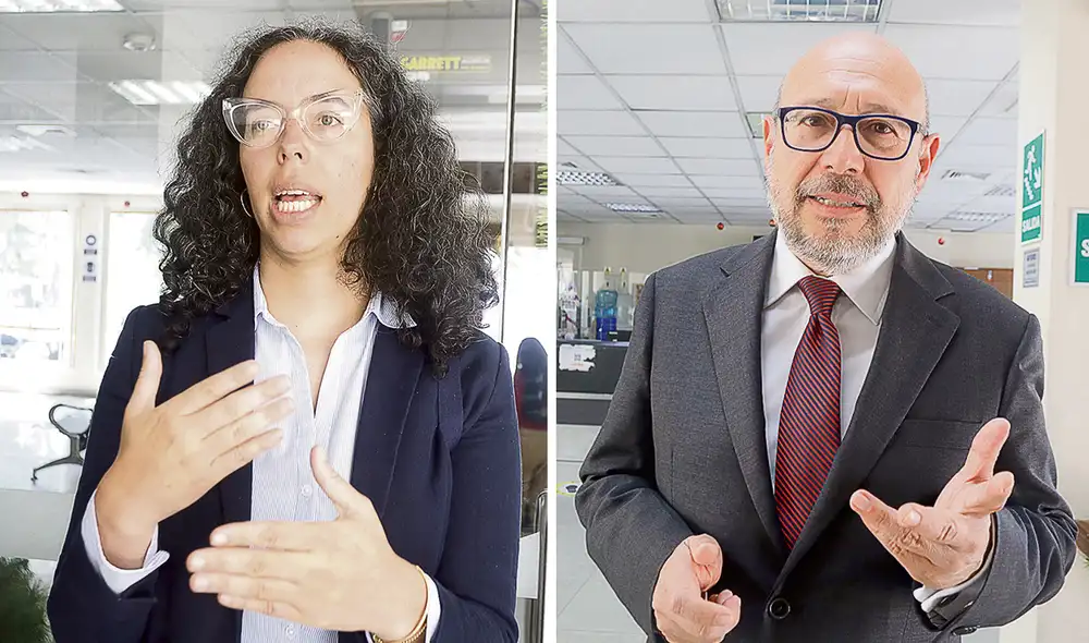 Adriana Urrutia (Transparencia) y Percy Medina (IDEA Internacional) Adriana Urrutia (Transparencia) y Percy Medina (IDEA Internacional)