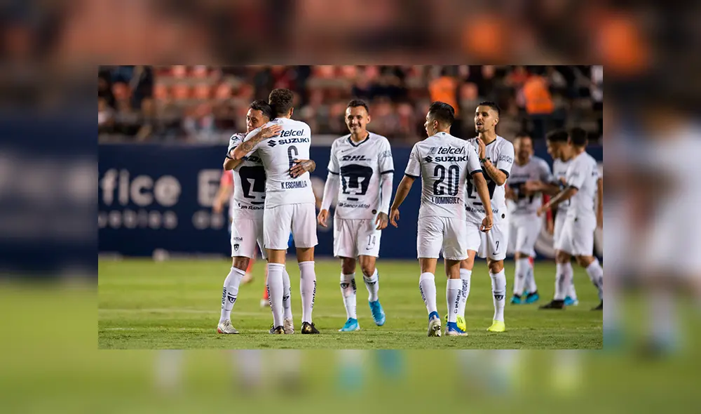 Pumas metió tres goles solo en el primer tiempo. Créditos: Record MX Pumas metió tres goles solo en el primer tiempo. Créditos: Record MX