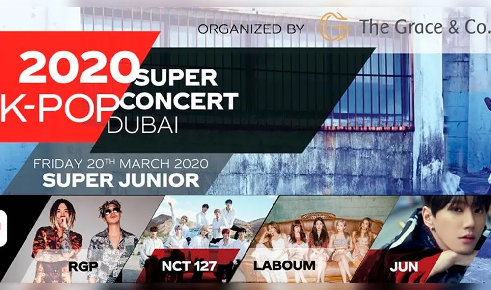 Lista de agrupaciones para el Kpop Super Concert en Dubái