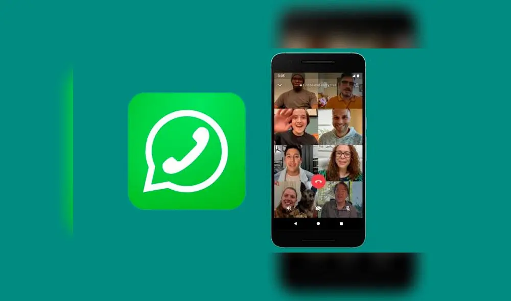 Videollamadas grupales de WhatsApp de 8 personas. Videollamadas grupales de WhatsApp de 8 personas.