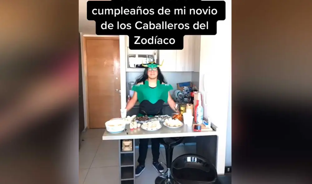 Desliza las imágenes para ver la divertida sesión de fotos que tuvieron estos jóvenes al estilo de Saint Seiya. Foto: captura de TikTok/ Thaismar Azuaje