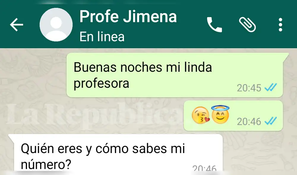 Whatsapp: profesora descubre identidad de "admirador secreto" y le dice esto