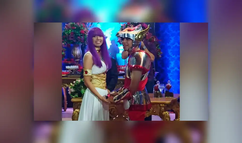 Los jóvenes se vistieron de 'Pegasus' y 'Athenea' dejando asombrados a todos sus invitados. Foto: captura