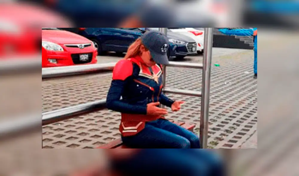Facebook viral: 'Capitana Marvel' es captada en Lima y fans de Marvel nota curioso detalle [FOTOS]
