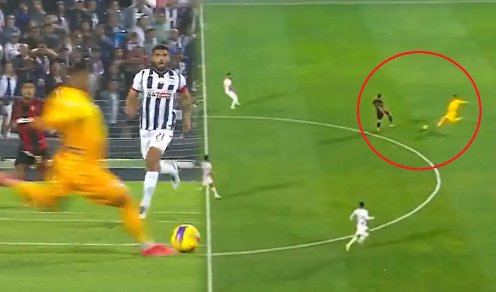 Casi llega el primero de Alianza Lima. Foto: captura GOLPERU