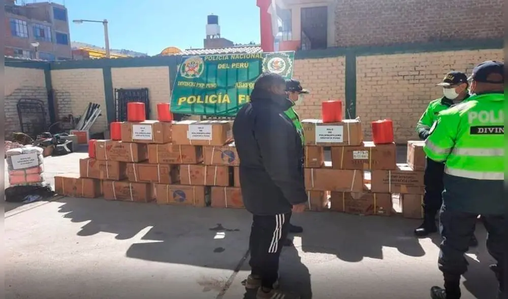 Mercadería fue trasladada a las instalaciones de Aduanas-Puno. Foto: Difusión.