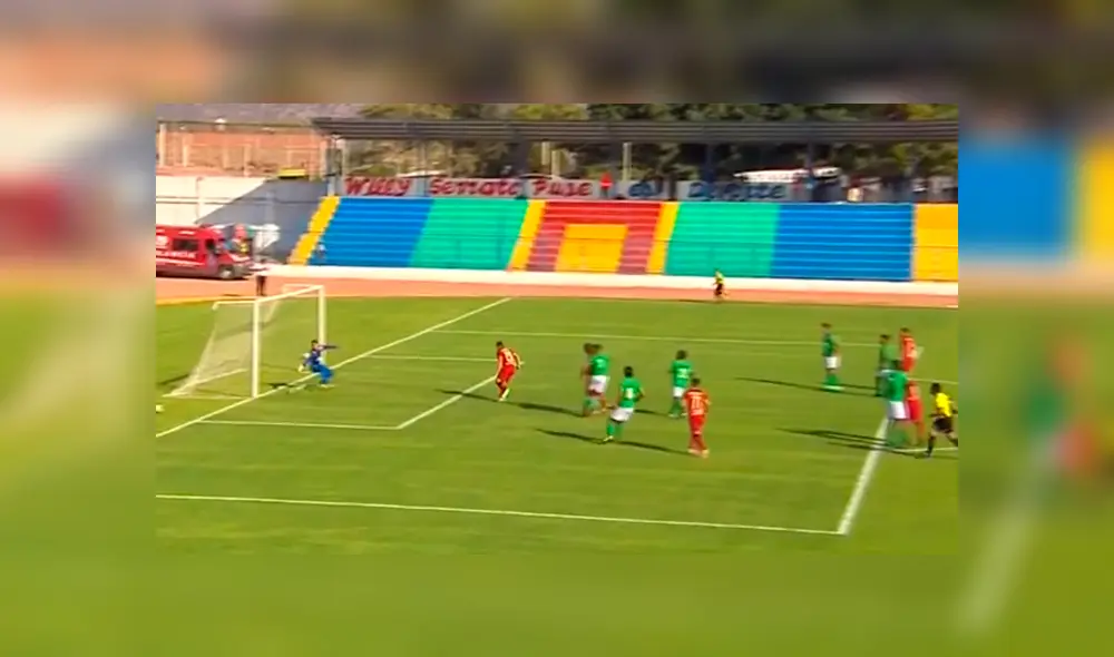 Aldo Corzo anota su primer gol en esta edición de la Copa Bicentenario. Créditos: Captura de TV