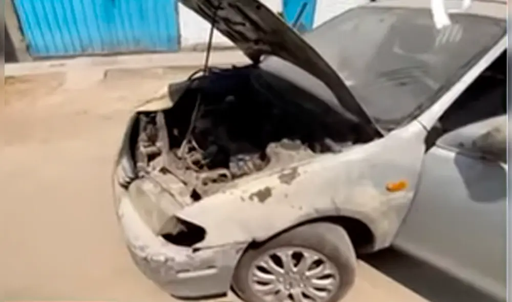 Mujer aseguró que el auto era una chatarra y era inservible. Pide a SAT que le devuelva su dinero. Foto: captura de Panamericana.