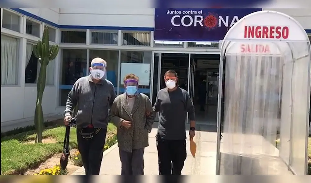 Anciana fue dada de alta tras ser intervenida quirúrgicamente. Foto: EsSalud.